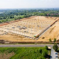 Fotografia lotnicza - zdjęcia z drona | Budowa hali magazynowej